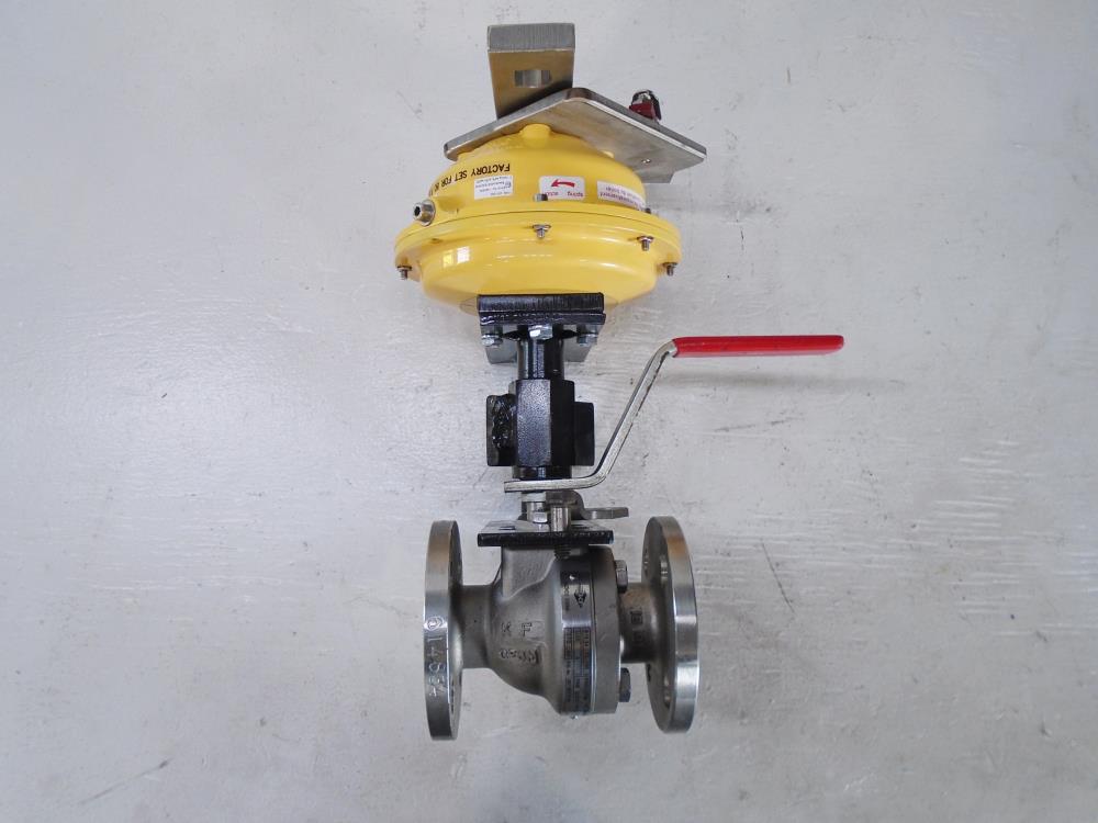 KF Contromatics 1" CF8M Ball Valve w/ Kinetrol Actuator Type 077-030